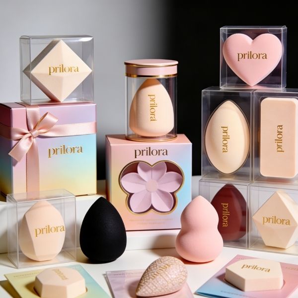 emballage d'éponges de maquillage