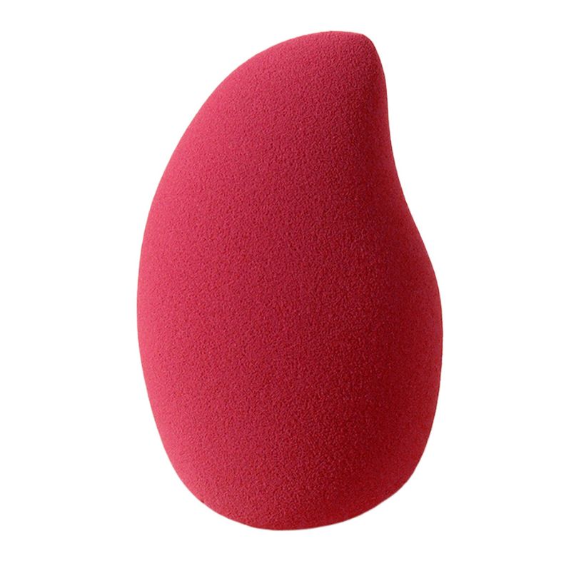 Éponge cosmétique en forme de mangue rouge juteuse, combinant couleur ludique et performance professionnelle. Caractéristiques d'une conception à double extrémité — dôme large pour le fond de teint, pointe inclinée pour le nez et les yeux. OEM/ODM disponible auprès d'un fournisseur certifié.