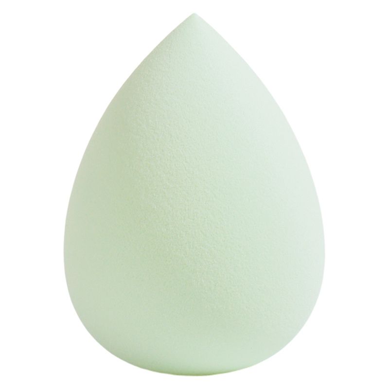 Éponge cosmétique en forme de goutte d'eau vert printemps rafraîchissant, fabriquée avec une mousse écologique et hypoallergénique. Douce, rebondissante et parfaite pour le maquillage quotidien. Fournie par un fabricant d'éponges de beauté certifié ISO.